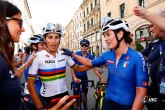 European Championships Munich 2022 - 2022 UEC Road Elite European Championships - Women's Road Race - 21/08/2022 - Elisa Balsamo (ITA) - Rachele Barbieri (ITA) - photo Luca Bettini/UEC/SprintCyclingAgency?2022